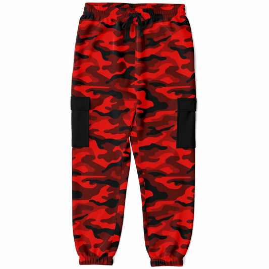 (A) Red Camouflage Sweatpants