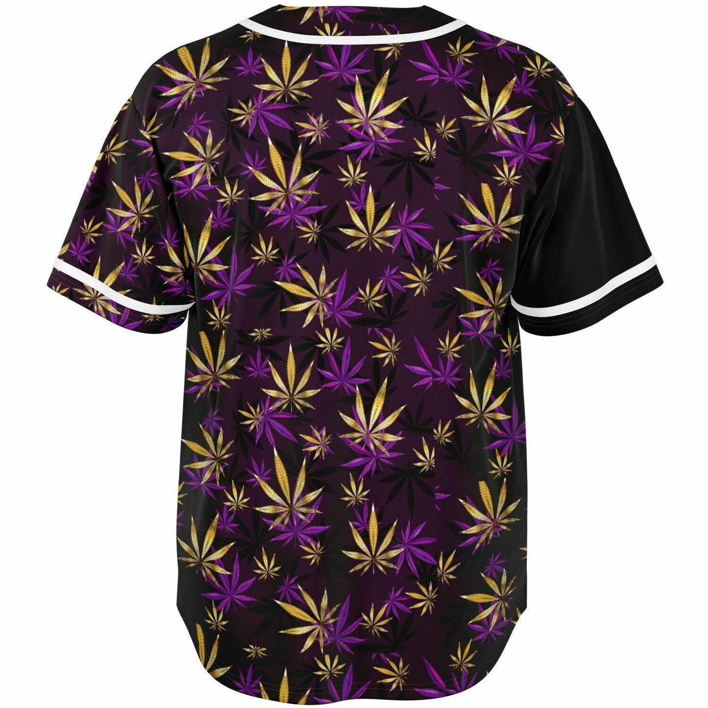 Purple Leaf Two Tone Baseball Jersey